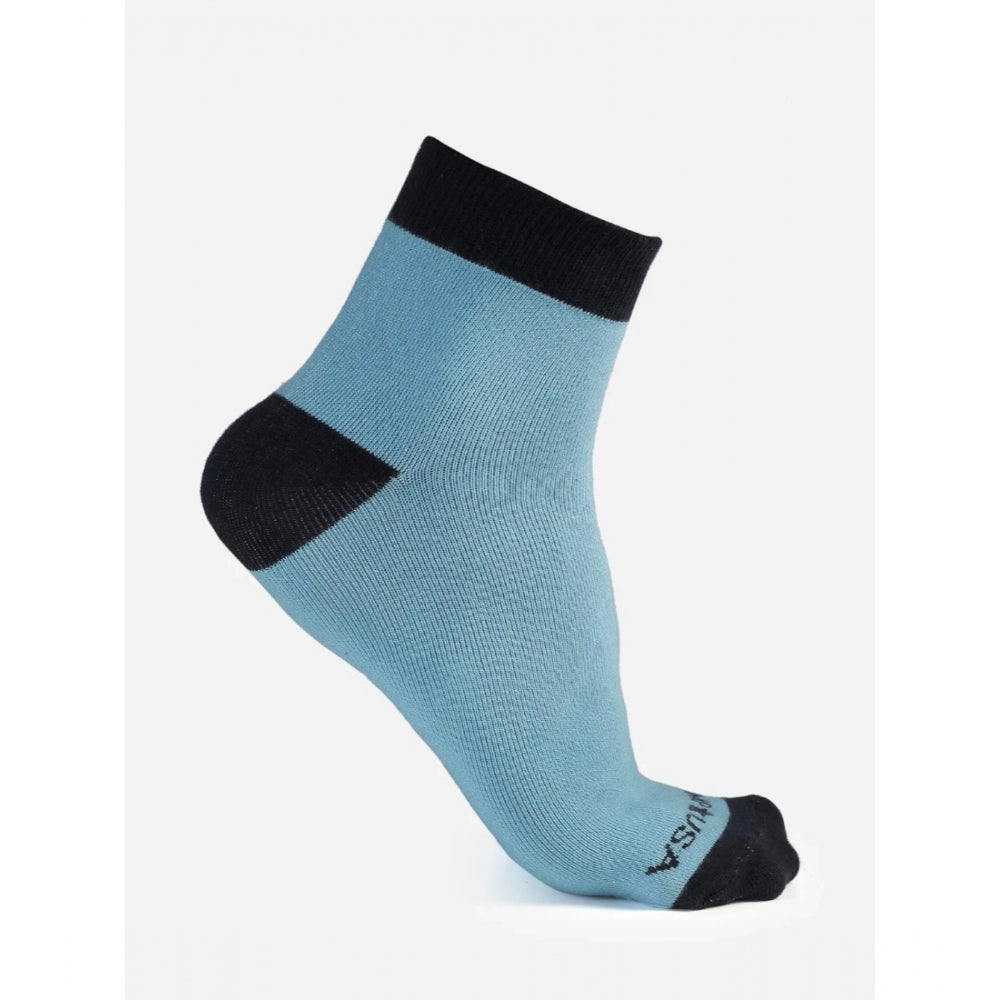 Generic Men's Printed Cotton Spandex Ankle Length Socks (Assorted)