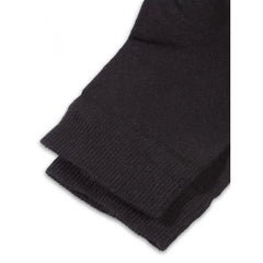 Generic Men's Printed Cotton Spandex Calf Length Socks (Black)