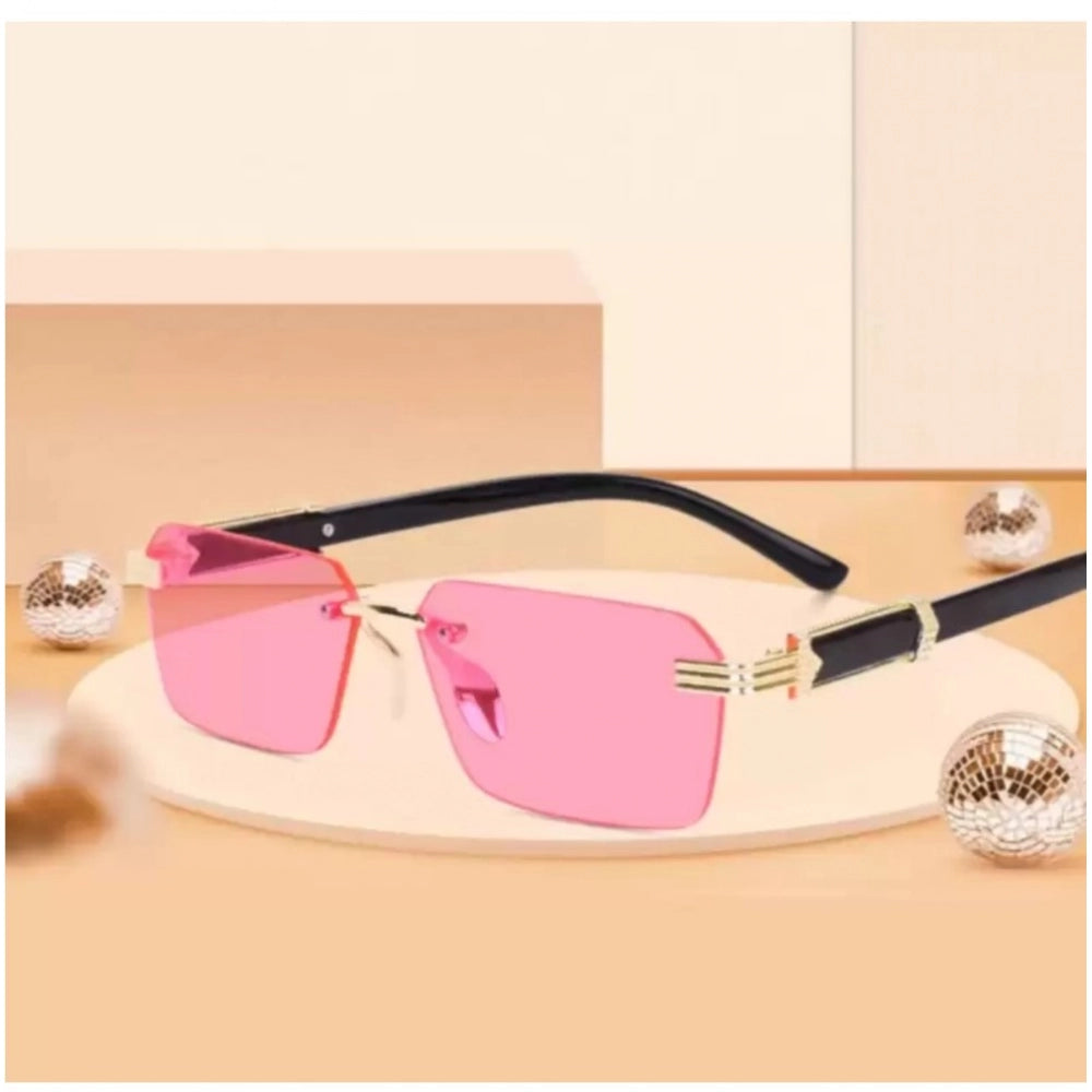 Generic Classic Unisex UV400 Protection Sunglasses (Pink)