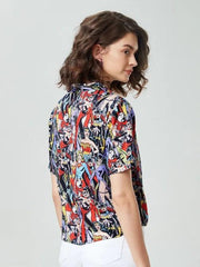 Womem's Printed Half Shirts