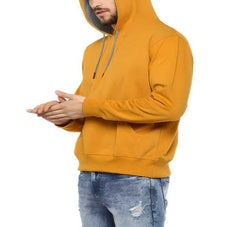 Fleece Solid Full Sleeves Hoodie