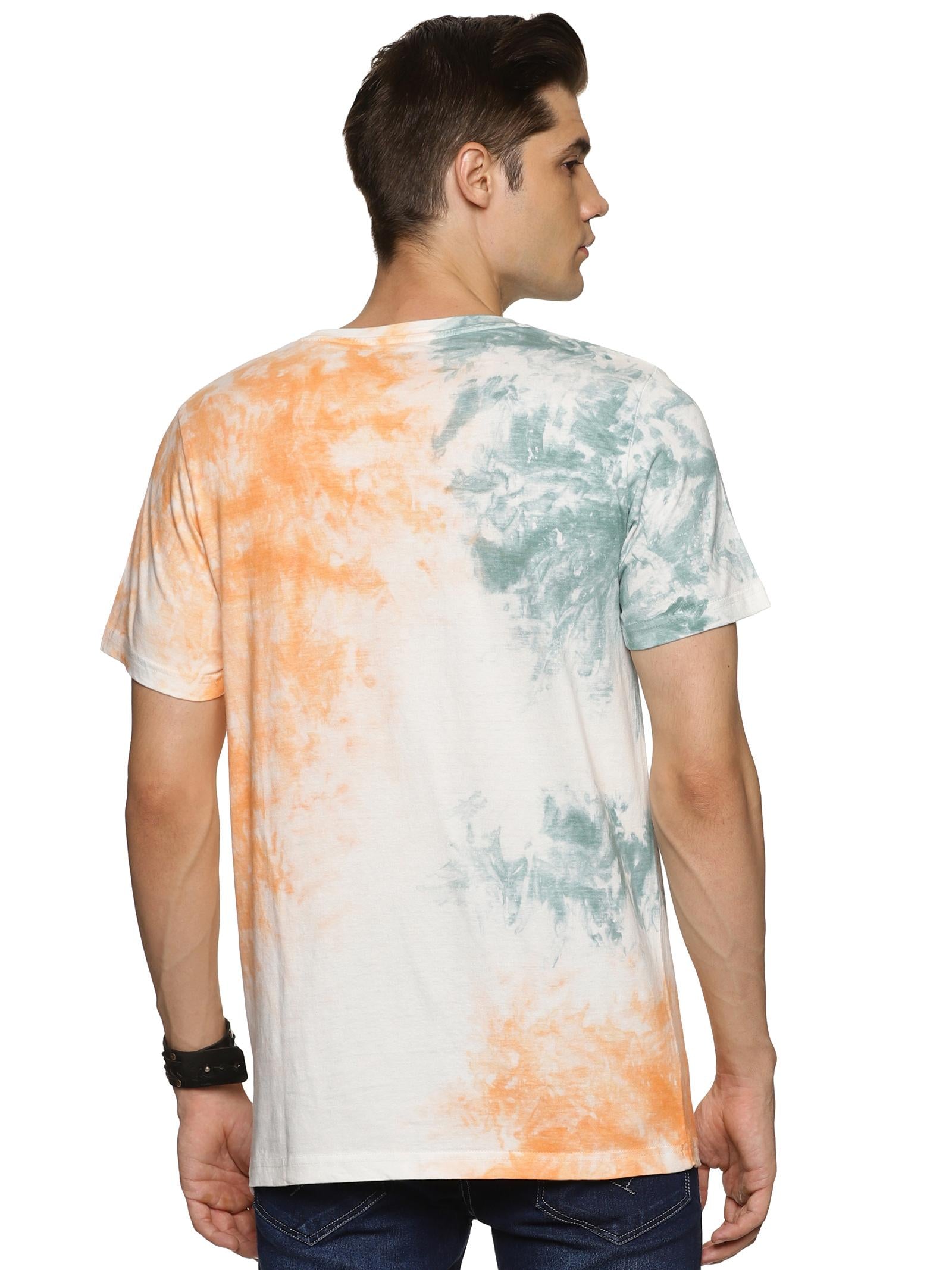 Cotton Printed Half Sleeves Mens Round Neck T-Shirt