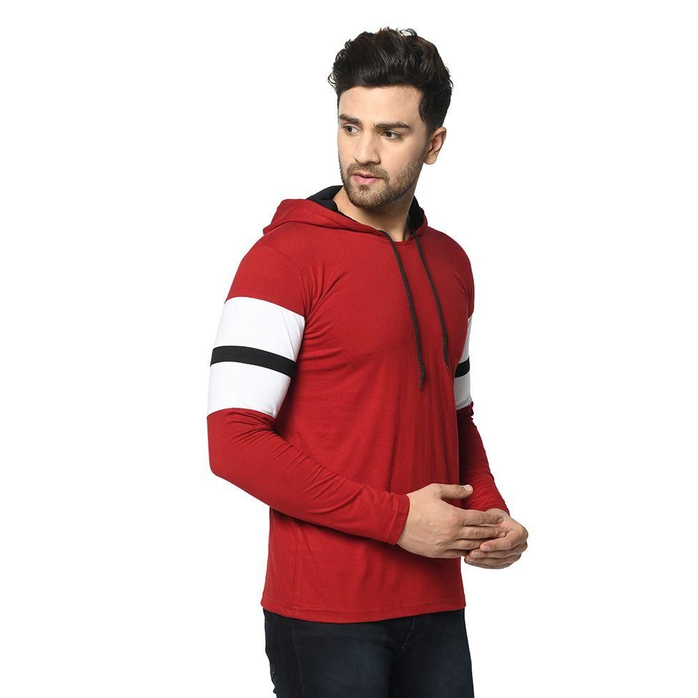 Cotton Solid Full Sleeves Hoodie