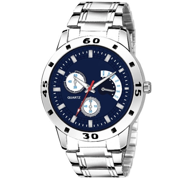 Men Trendy Stainless Steel Watch