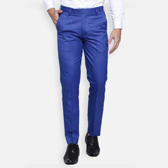 Lycra Blend Solid Regular Fit Mens Casual Trousers