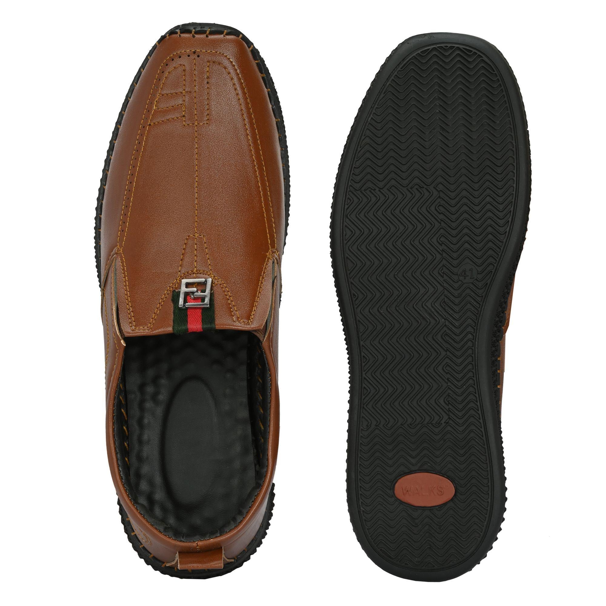 Knight Walkers – Hellbraune Slipper für Herren