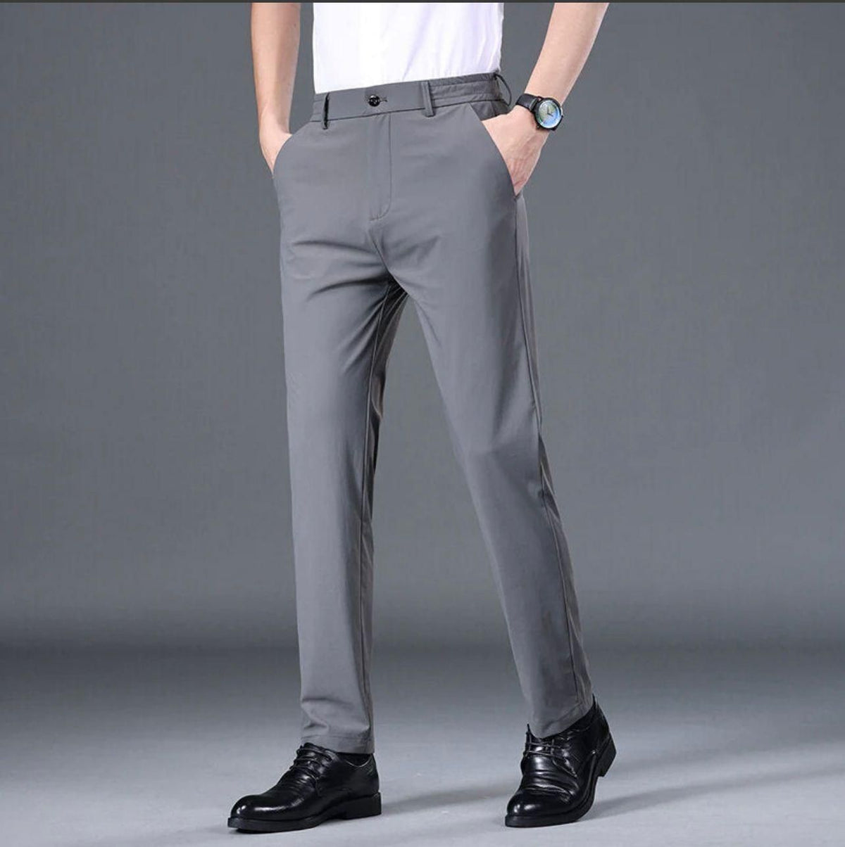 Men's Lycra Button Trackpant