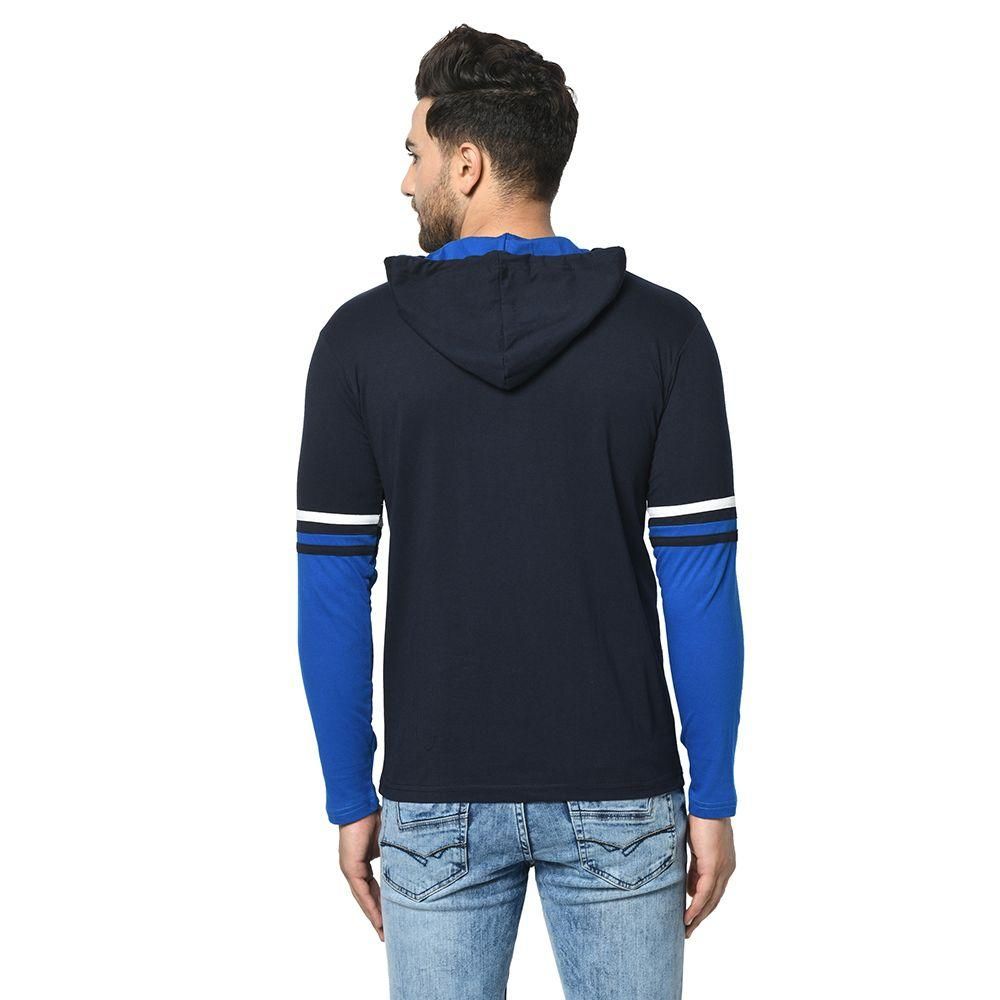 Cotton Color Block  Full Sleeves Hoodie