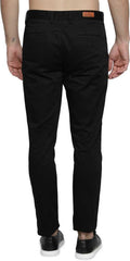 Lycra Blend Solid Slim Fit Mens Casual Trousers