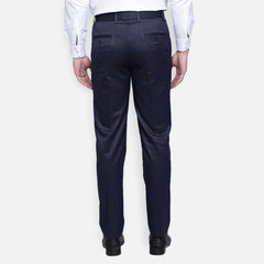 Lycra Blend Solid Regular Fit Mens Formal Trousers