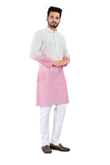 Men's Poly Cotton Digital Shehad Straight Kurta