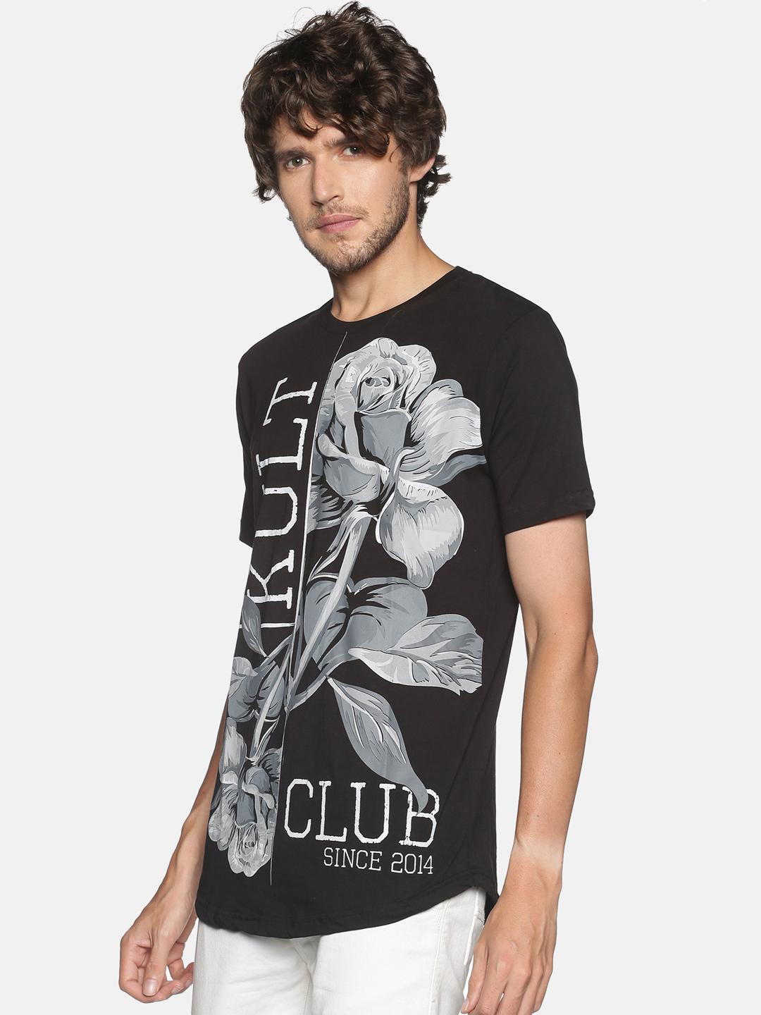 Cotton Printed Half Sleeves Mens Round Neck T-Shirt