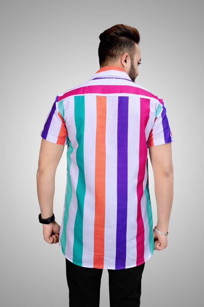 Lycra Printed Men's Shirt