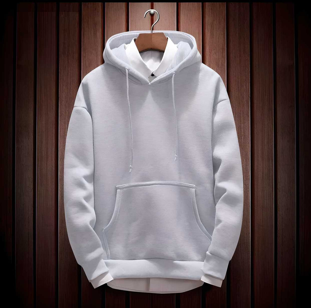 Cotton Solid Hoodie