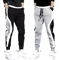 Men Regular Fleeced Trackpant (Pack of 2)