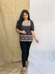 Ajrakh cotton Top - 2