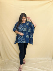 Ajrakh Kaftan Top - 4