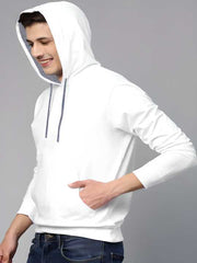 Fleece Solid Full Sleeves Hoodie