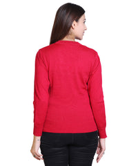 Women's Solid Woolen Full Sleeves Sweater