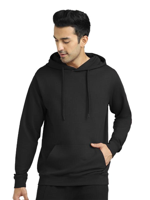 Cotton Solid Full Sleeves Mens Hoodie