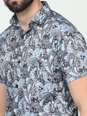 Men's Printed Rayon Half Sleeves Shirt