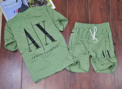 Men's Cotton Typography Print Nikkar T-Shirt & Shorts