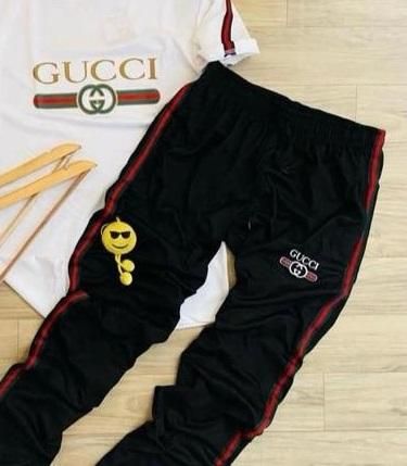 Men's Cotton Dry Fit Graphic-Tape Track Suit