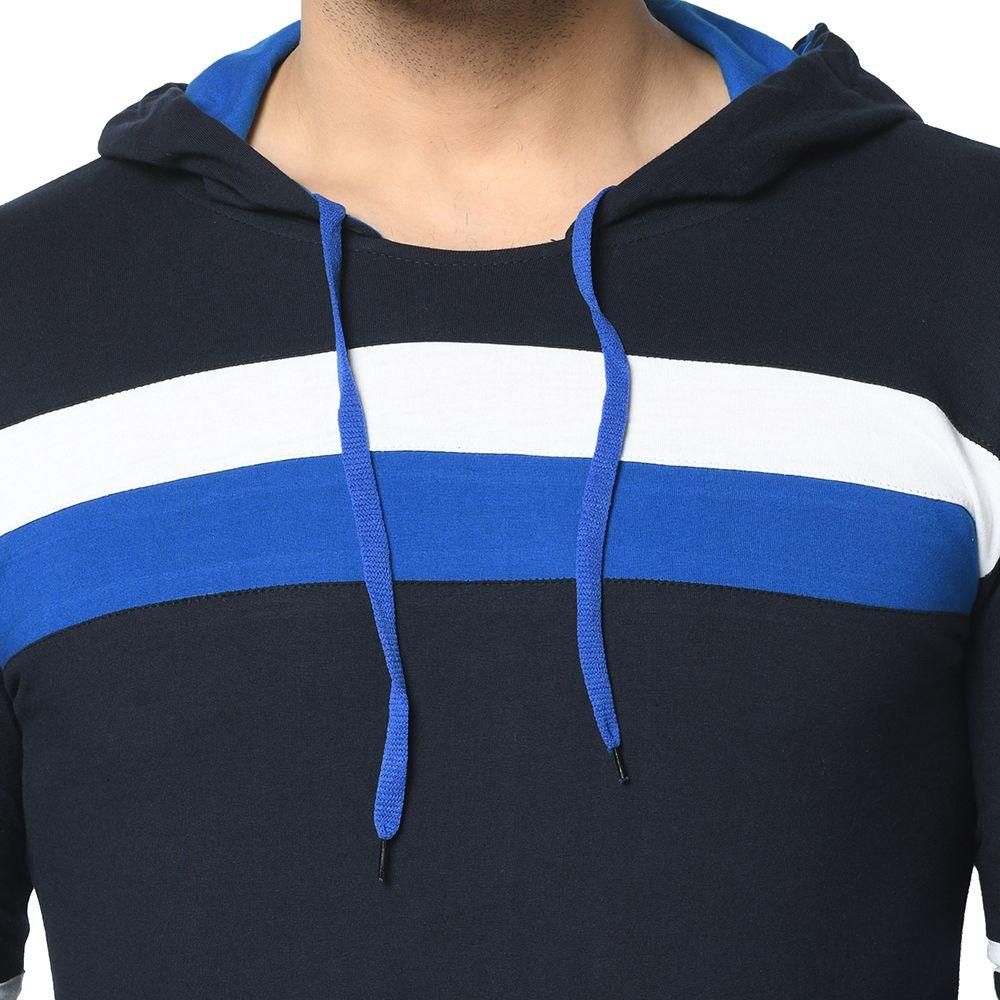 Cotton Color Block  Full Sleeves Hoodie