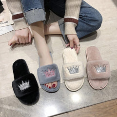 Women's Warm Winter Slippers Womens Fur Slippers