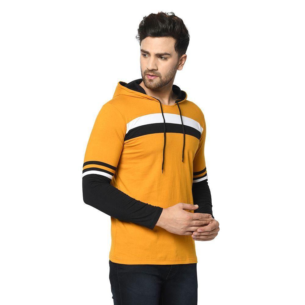 Cotton Color Block  Full Sleeves Hoodie