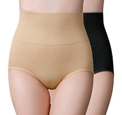 Wellsenn Damen-Hipster-Höschen aus nahtlosem Spandex mit hoher Taille und Bauchkontrolle