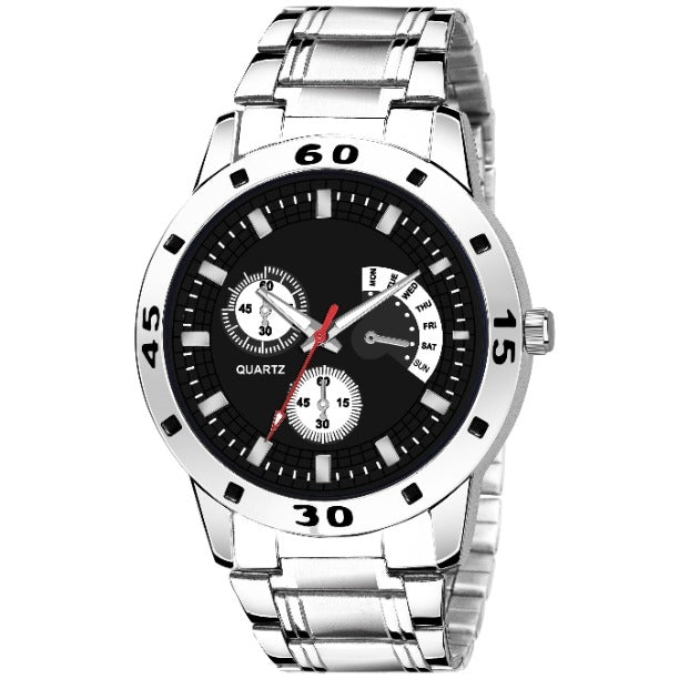 Men Trendy Stainless Steel Watch