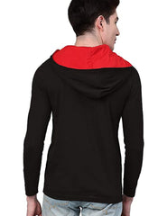 Lässiger Kapuzenpullover aus Baumwolle mit Farbblockdesign für Herren