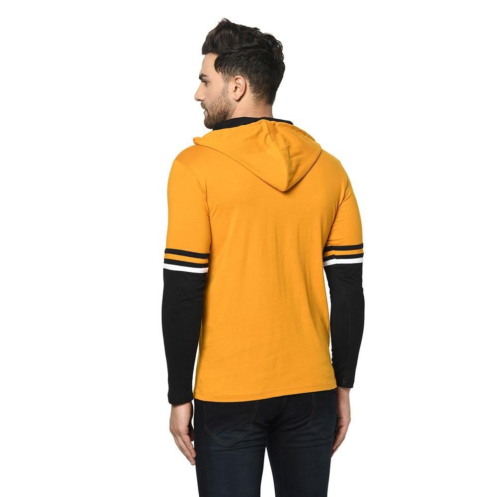 Cotton Color Block  Full Sleeves Hoodie