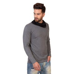 Code Cotton Solid Cowl Neck T-Shirt