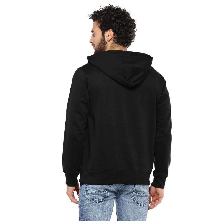 Fleece Solid Full Sleeves Hoodie