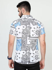 Men's Printed Rayon Half Sleeves Shirt