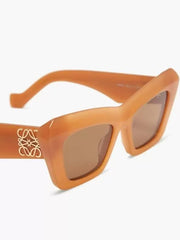 UV Protection Cat-eye Sunglasses (58) (For Women, Orange)