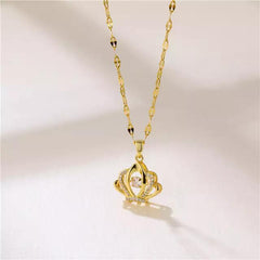 Elegant American Diamond Pendant With Chain