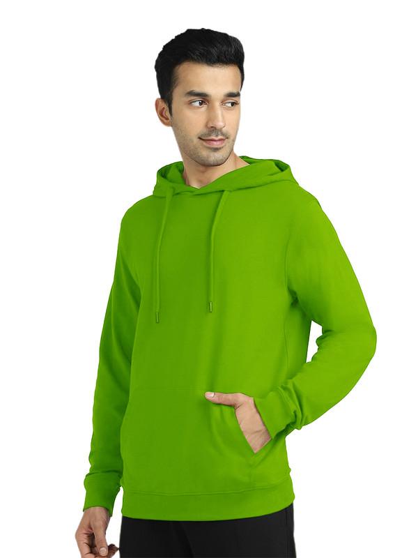 Cotton Solid Full Sleeves Mens Hoodie