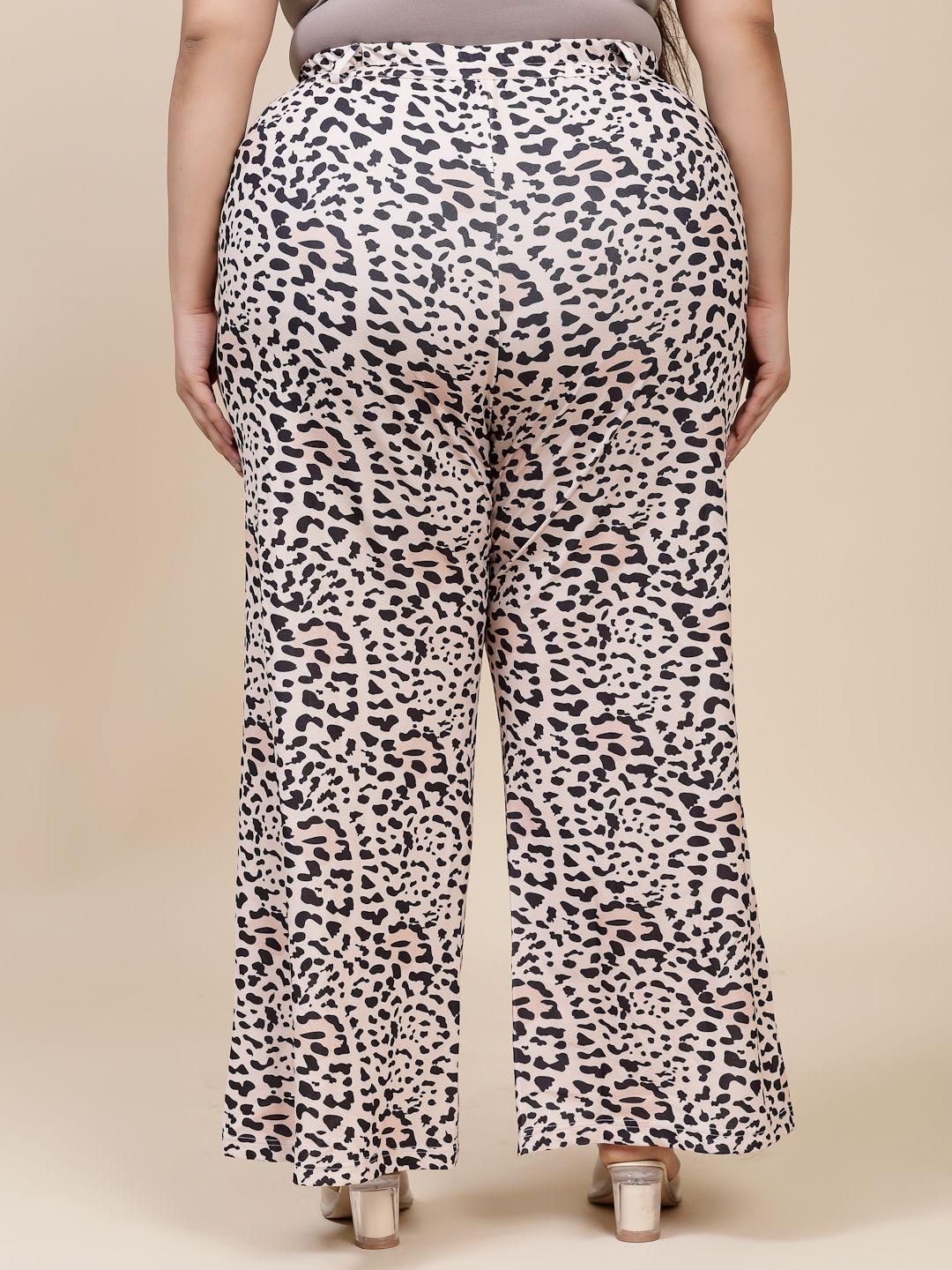 Flambeur Damen-Hose mit Animalprint, Übergröße