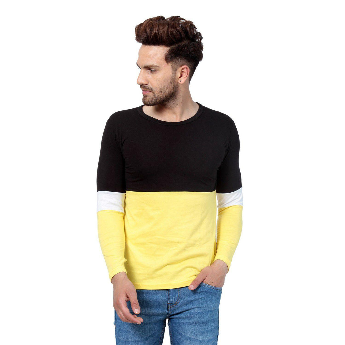 Code Cotton Color Block T-Shirt