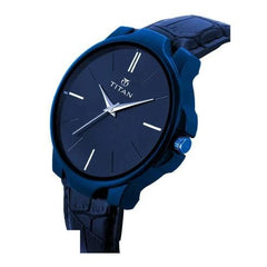 Men's Analog Leather Watch - Plain series exclusive