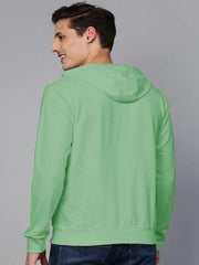 Fleece Solid Full Sleeves Hoodie