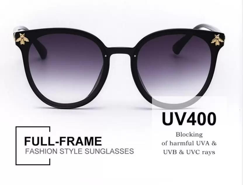 UV-Schutz-Sonnenbrille mit Schmetterlingsmotiv (60) (Für Damen, Violett)