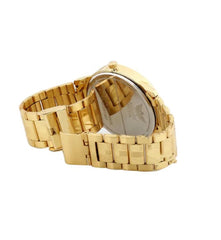 Men's Analog Stainless Steel Golden Watch