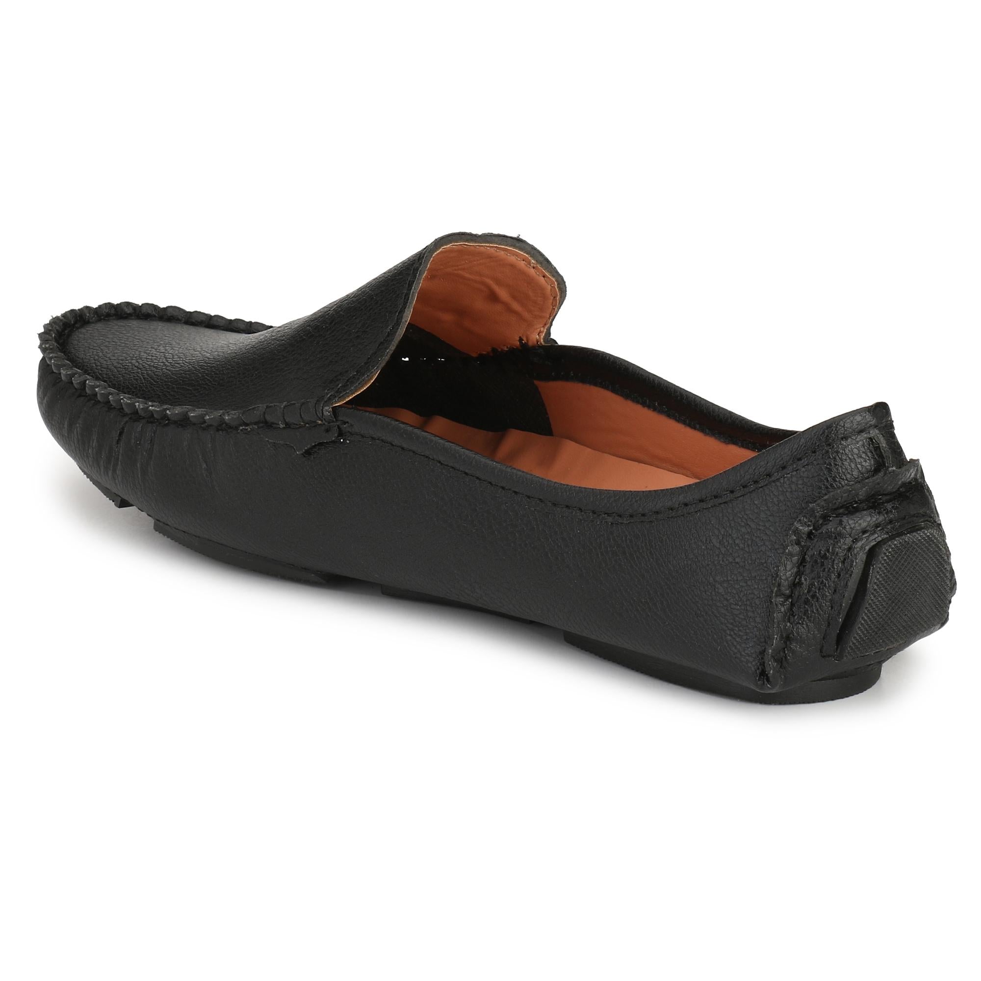 Brawo Schwarze Freizeit-Loafer für Herren und Jungen