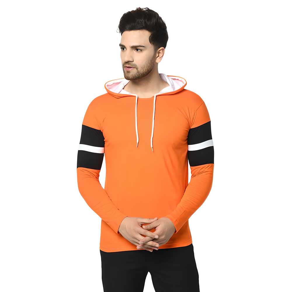 Cotton Solid Full Sleeves Hoodie