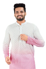 Men's Poly Cotton Digital Shehad Straight Kurta