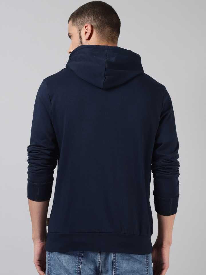 Cotton Solid Hoodie Jacket